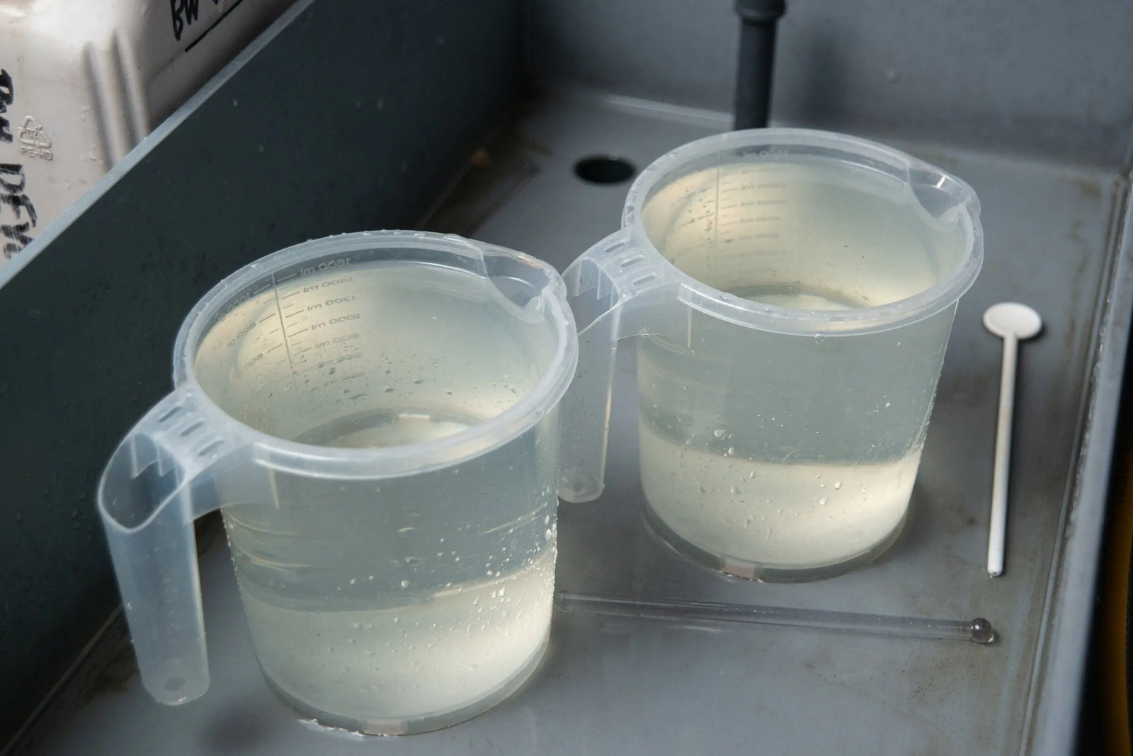 Carefully washing and drying freshly developed film negatives