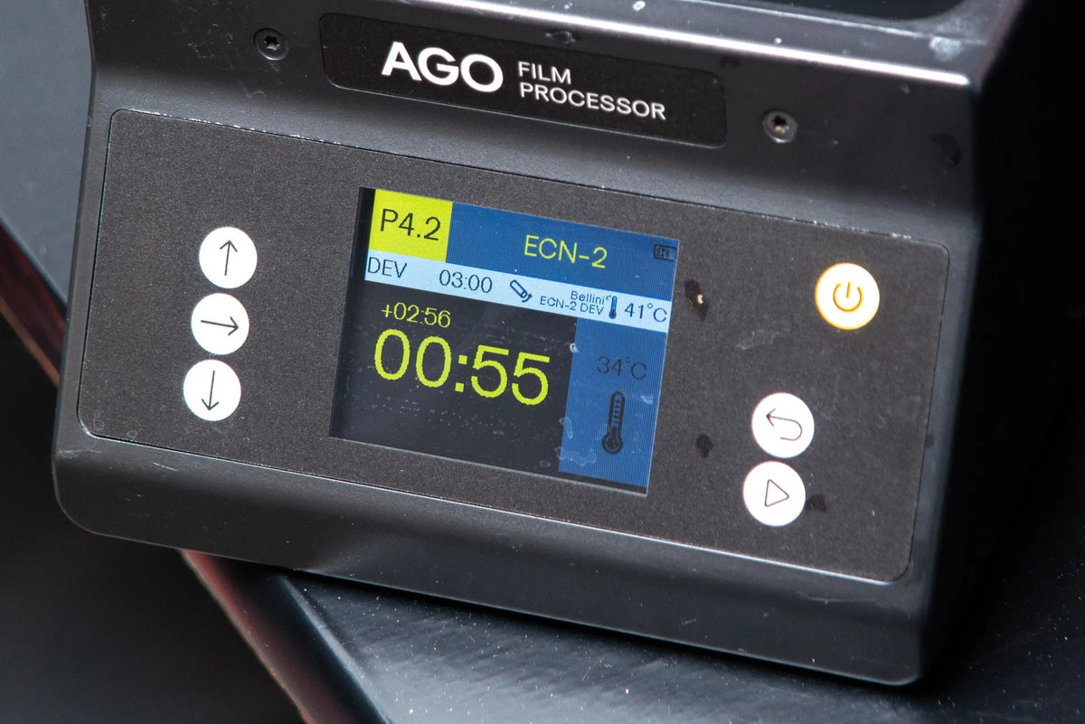 Development timer on a film processing controller