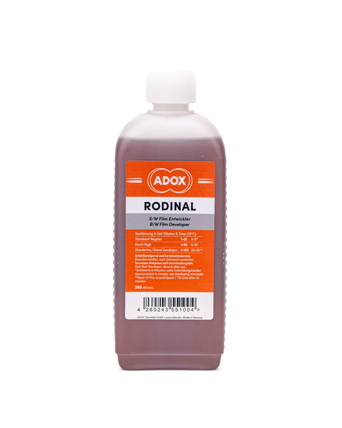 Bottle of Adox Rodinal black-and-white film developer