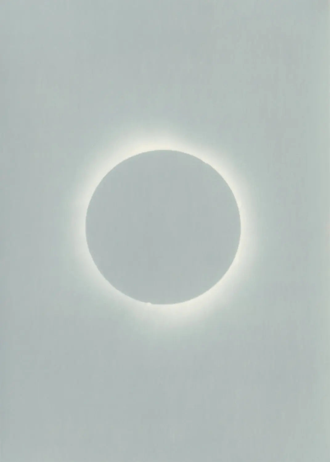 Total Solar Eclipse, lumen print, 2024 — Kate Young