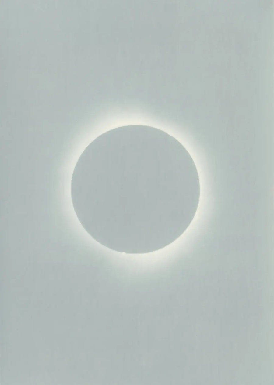 Total Solar Eclipse, lumen print, 2024 — Kate Young