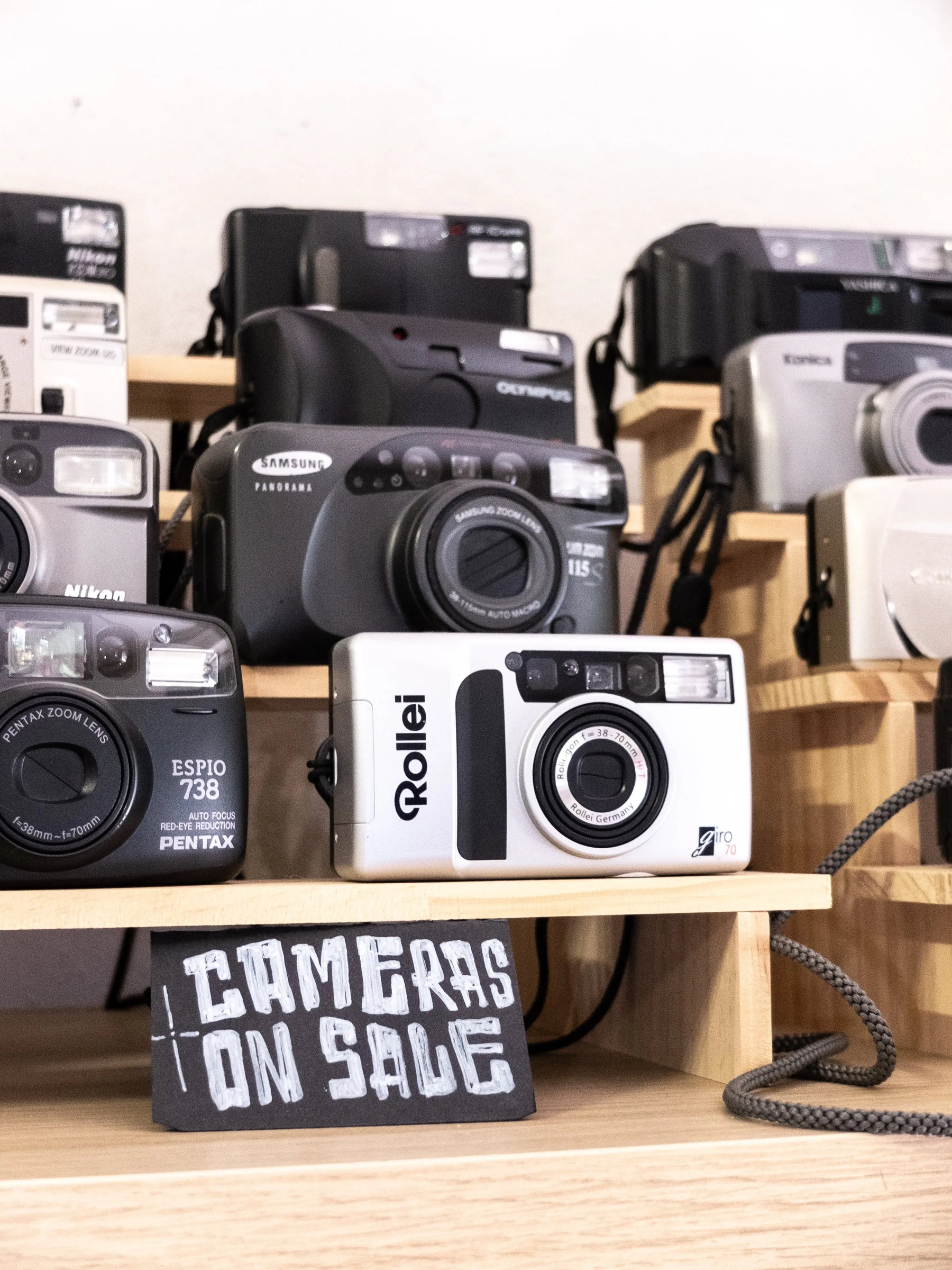 Affordable analogue cameras displayed at Berlin Photo Studio