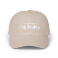 Stay Analog Dad Cap — Vintage Gothic Embroidered Baseball Hat - Photo Studio Berlin