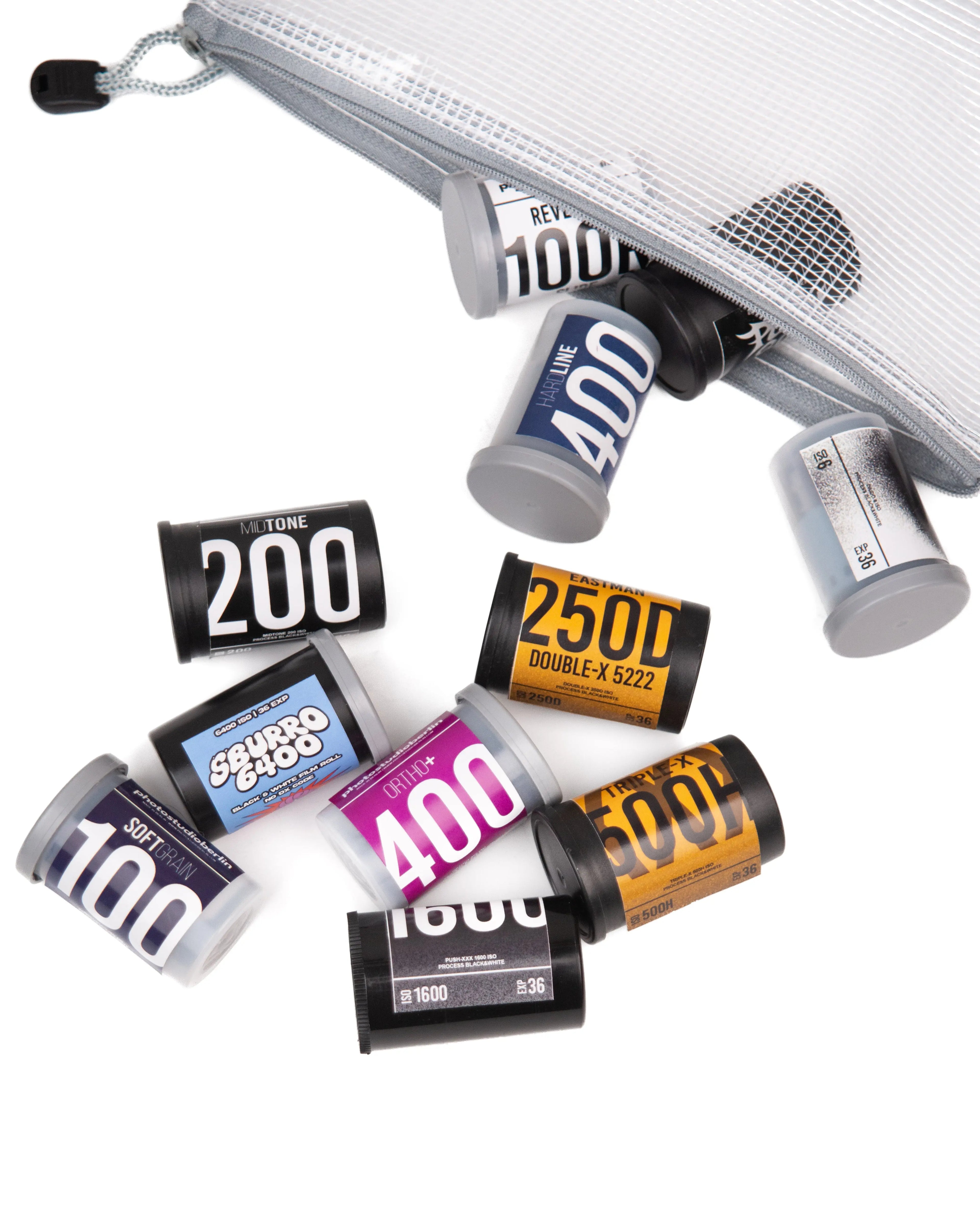BW / Black & White Film Rolls Pack - 11 Film Rolls Photo Studio Berlin