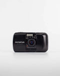 Olympus mju-1 front view – photographed 35mm film camera
