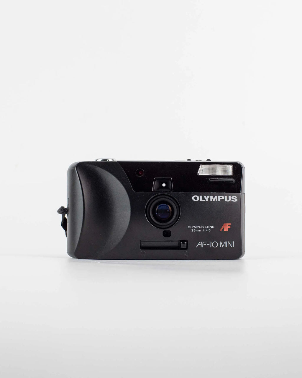 Olympus AF-10 Mini vista frontal fotografiada