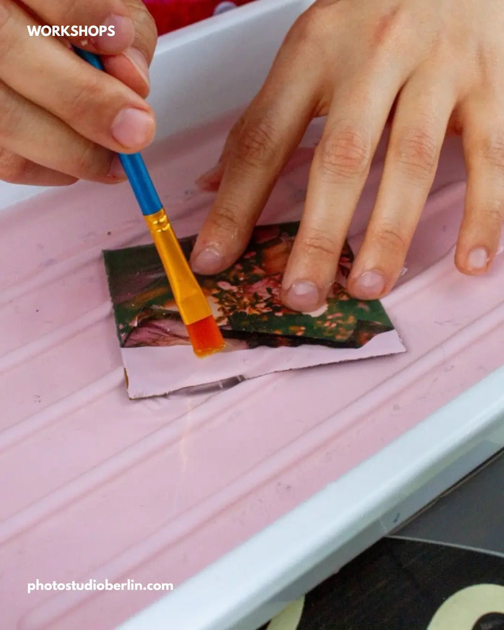 Polaroid Emulsion Lift Workshop with Mengfan Yang Berlin Photo Studio