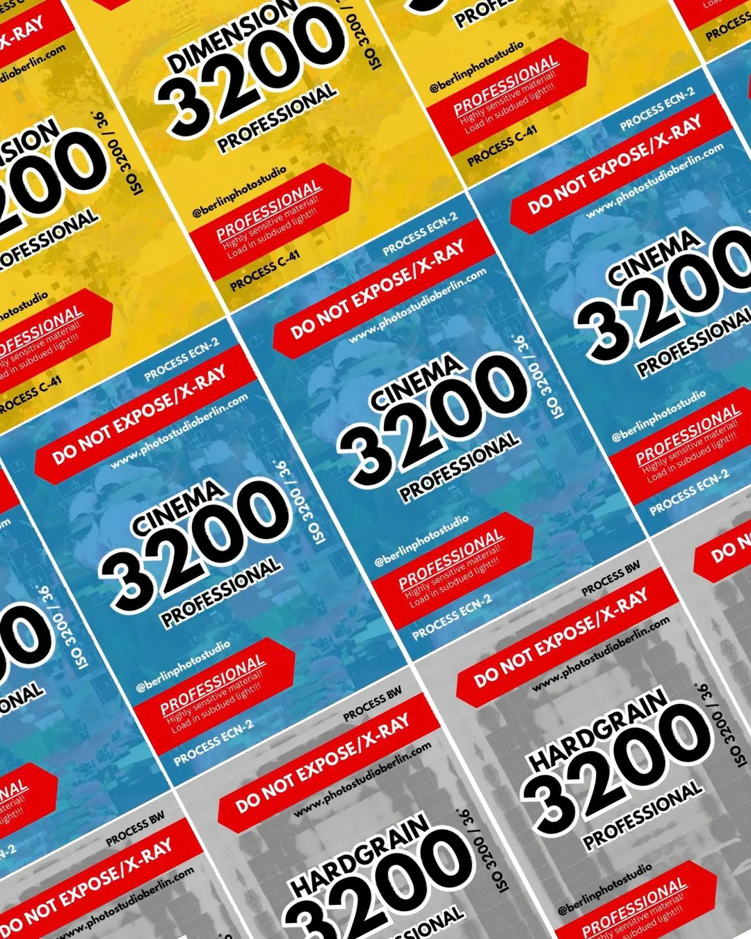 Do Not X-Ray Stickers for 35mm Film – Printable PDF Photo Studio Berlin