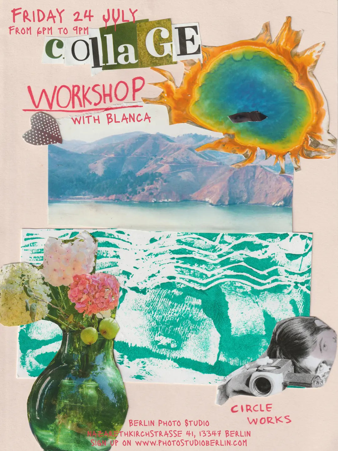 Collage Workshop con Blanca al Berlin Photo Studio il 24 luglio 2026