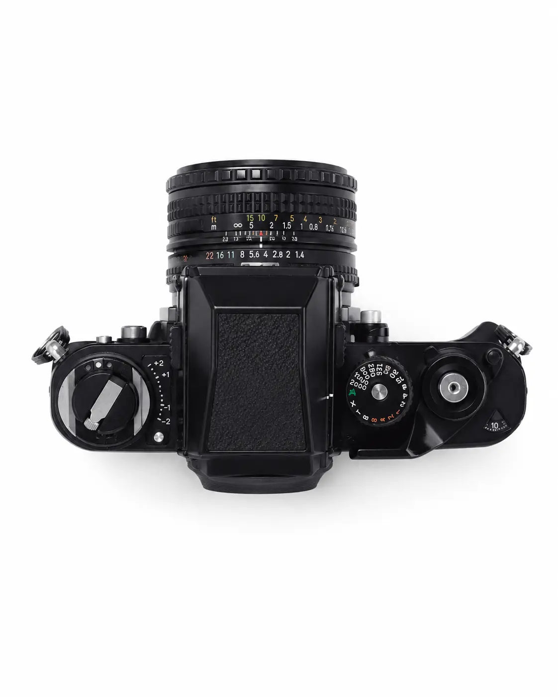 Nikon F3 with Nikkor 50mm f/1.4 – top view